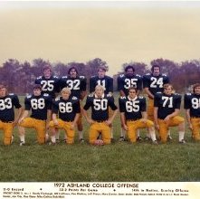 Photograph Ashland College, Ashland, Ohio football 1972.