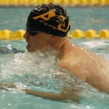 Ashland University swim meet January 23, 2010.