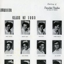 Class Photograph 1969 School of Nursing, Mansfield, Ohio.