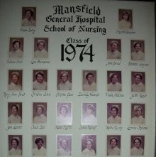 Class Photograph 1974 College of Nursing, Mansfield, Ohio