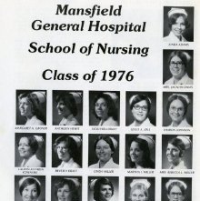 Class Photograph 1976 College of Nursing, Mansfield, Ohio.