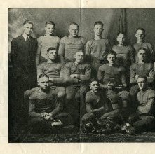 The Purple and Gold Varsity football and basketball teams Ashland College,