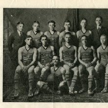 The Purple and Gold Varsity football and basketball teams Ashland College,