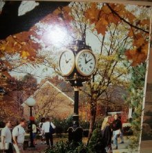 Photograph oversized-Ashland University, Ashland, Ohio campus view of stude