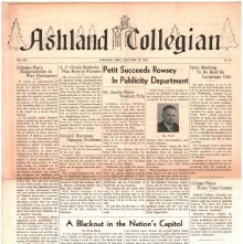 Ashland Collegian January 16, 1942