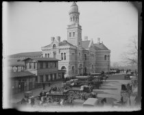 Barge office New York, photo by Alice Austen, 1891