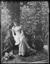 Myself - full length with fan, photo by Alice Austen, 1892