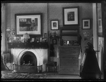 Julie Marsh room & fire place, photo by Alice Austen, 1888