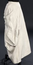 side view of skirt, unbuttoned