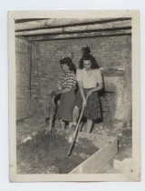 Voorlezer's House during restoration, photo by Raymond C. Fingado, 1941
