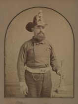 Portrait, Foreman of Medora Hook & Ladder Co. No. 3, ca. 1870-1885