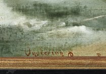 front view, detail of title