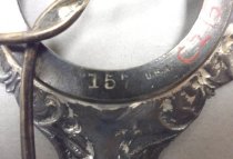 engraved on reverse side