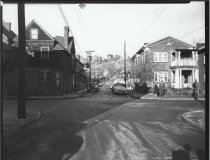 Grant Street at Van Duzer Street, photo by Herbert A. Flamm, 1955