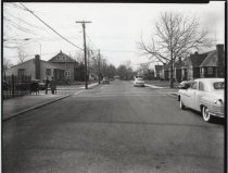 Clawson Street at Locust Avenue, photo by Herbert A. Flamm, 1952