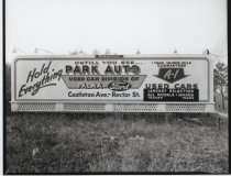 Billboard for Park Auto, photo by Herbert A. Flamm, 1952