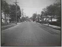 Henderson Avenue at Pelton Avenue, photo by Herbert A. Flamm, 1952