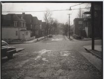 Sherman Avenue at Benziger Avenue, photo by Herbert A. Flamm, 1951