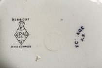 detail, marks on reverse of stand