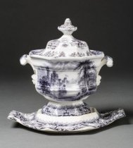front view, tureen and stand