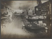 Pool hall interior, photo by John E. Lake, ca. 1900