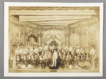 Max Schmidt and his Band White and Gold, photo by White, ca. 1905