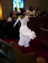 The Praise Dancer, photo by Vincent Verdi, 2004