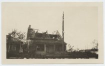 Fire-damaged house at Midland Beach, 1924