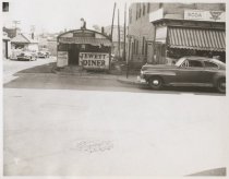 Lunch wagon on Bennett Street, 1947