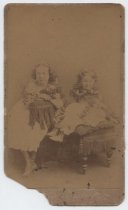 Portrait of  Violet and Caroline Ward, photo by John Loeffler, ca. 1871