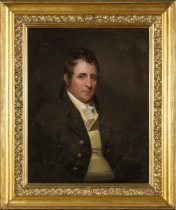 Portrait of Daniel D. Tompkins, attributed to Ezra Ames (with frame)