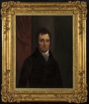 Portrait of Daniel D. Tompkins, attr. to John Wesley Jarvis (with frame)