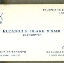 Eleanor S. Blake, R.D.M.R