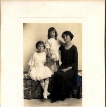 Annie, Dora and Barbara with Teddy
