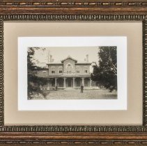 Unidentified woman in front of Erindale House