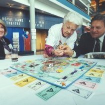 Councillor Prentice, Mayor McCallion and City Manager Dave O'Brien at Mississauga On Board game launch