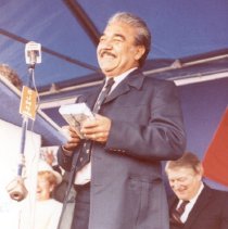 Chief Frank LaForme at Civic Centre groundbreaking