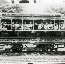 Capital City Railway Company Street Car with Passengers, 1894
