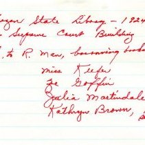 Oregon State Library, 1924