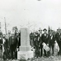 Louis LaBonte II and F.X. Matthieu at Champoeg Monument Dedication