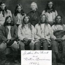 Father De Smet and Native American Men, c. 1840's