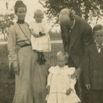 Lester Church and Effie Woodruff with Children