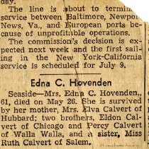 Edna C. Hovenden Obituary