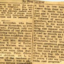 Sarah Hovenden Second Installment of Life Story