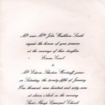 Smith and Woodruff Wedding Announcement