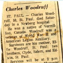Charles Woodruff Obituary