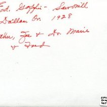 Goffin Sawmill, 1928