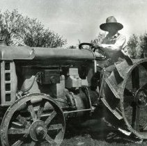 Fred Goffin on Tractor