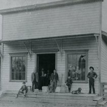 Jette Men in Front of  Adolph Jette's General Store