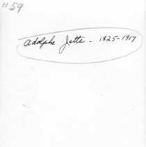 Adolph Jette Tombstone